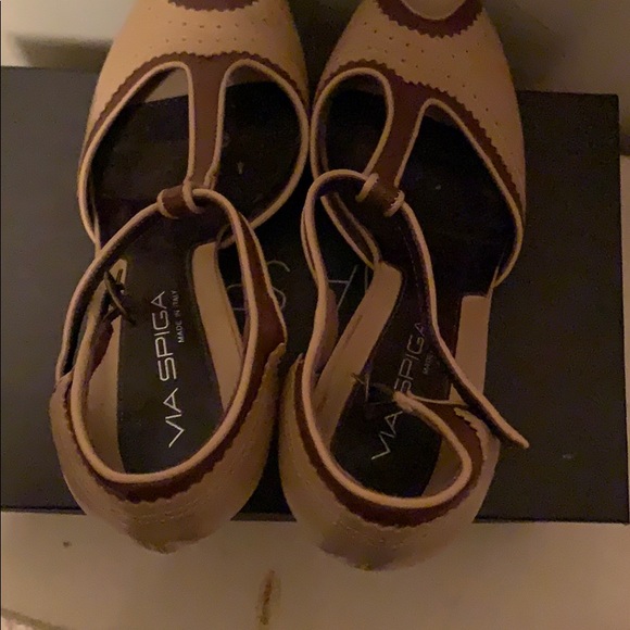 VIA SPIGA ** Patent Leather Heels  ** Ankle Strap - Picture 5 of 8